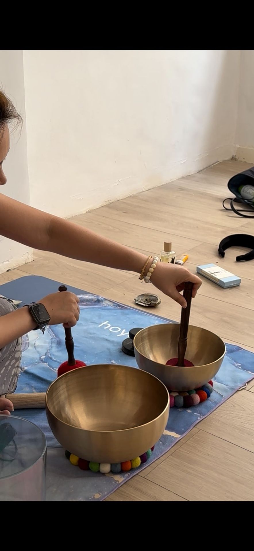 Sound bath x Pilates Workshop at a new Pilates Studio